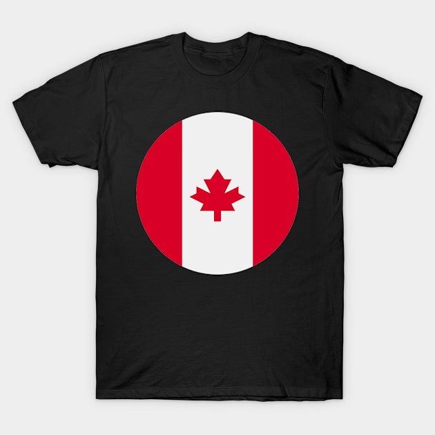 FLAG OF CANADA .BLACK T-Shirt by Just Simple and Awesome